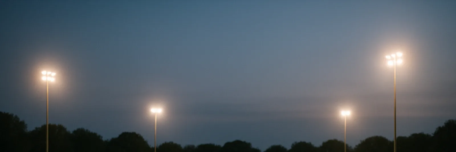 Fußballspiel am Abend